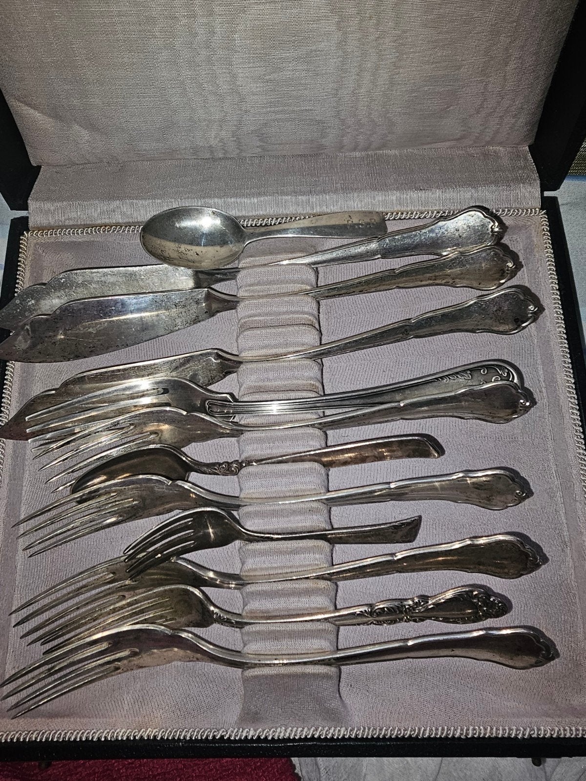 Antiek zilveren bestekset (500g) - HH.800, Sterling, 830, Ophalen of Verzenden