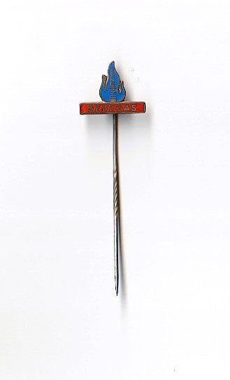 mooie emaille brandstof speld BENEGAS, Ophalen of Verzenden, Overige onderwerpen, Speldje of Pin