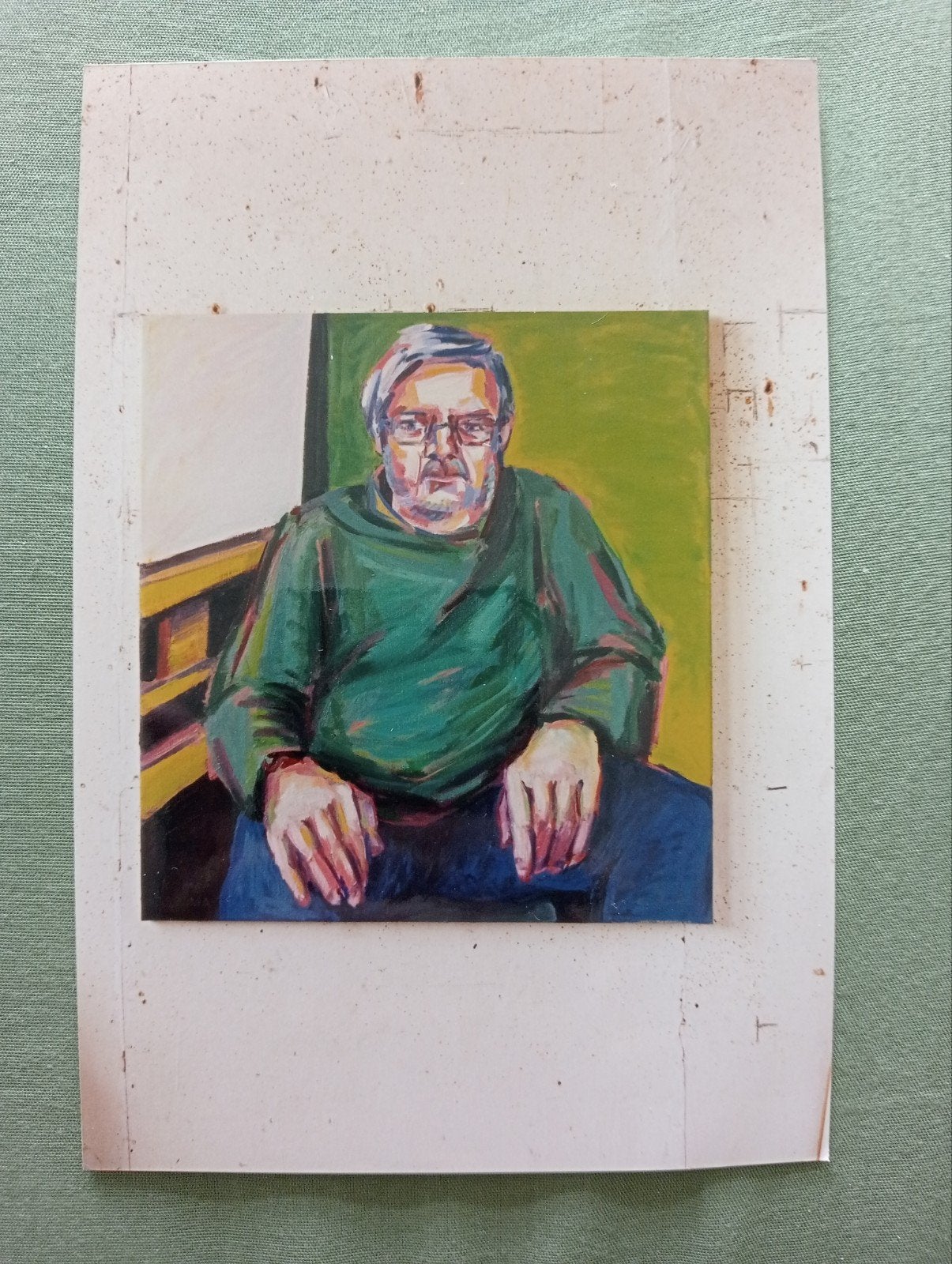 Simon Kramer Persfoto gesigneerd portret Toon de Haas, Ophalen of Verzenden