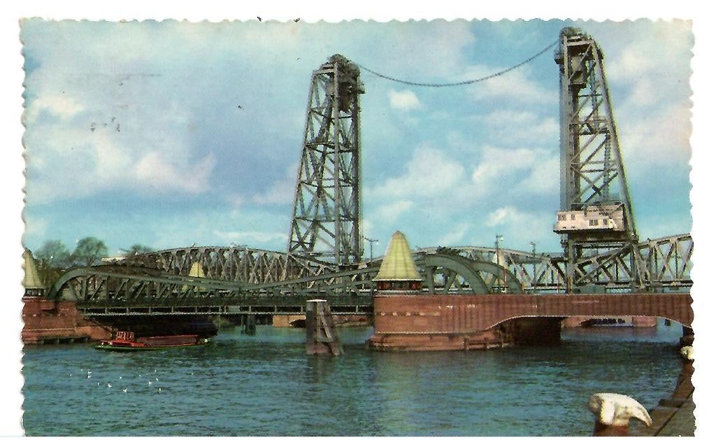 Rotterdam - Koningsbrug, Ophalen of Verzenden, 1940 tot 1960, Gelopen, Zuid-Holland