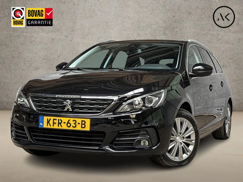Peugeot 308 SW 1.2 PureTech Allure Automaat (APPLE CARPLAY,, 12 maanden, 1199 cc, Leder en Stof, Zwart