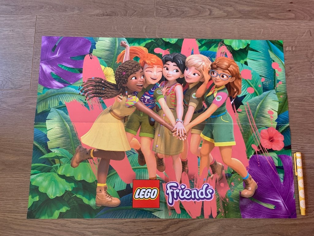 Lego Friends poster gratis ophalen, Ophalen, Gebruikt, Overige merken, Wanddecoratie