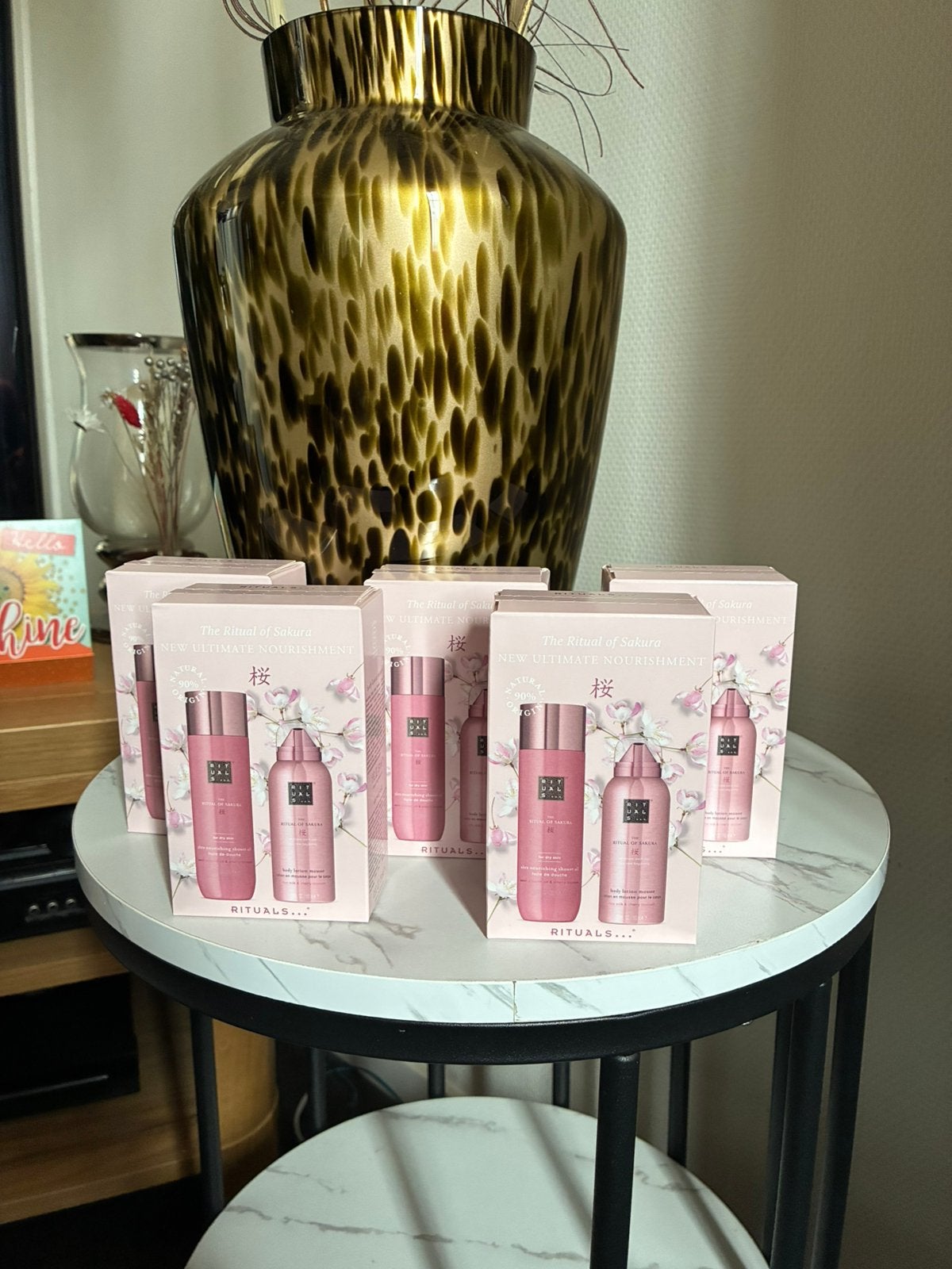 Rituals Sakura Body Care set body lotion mousse shower oli, Ophalen of Verzenden, Nieuw, Bad & Douche