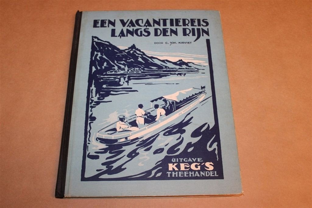 Vacantiereis langs den Rijn — Keg Plaatjesalbum met Kaart, Boeken, Ophalen of Verzenden, Gelezen