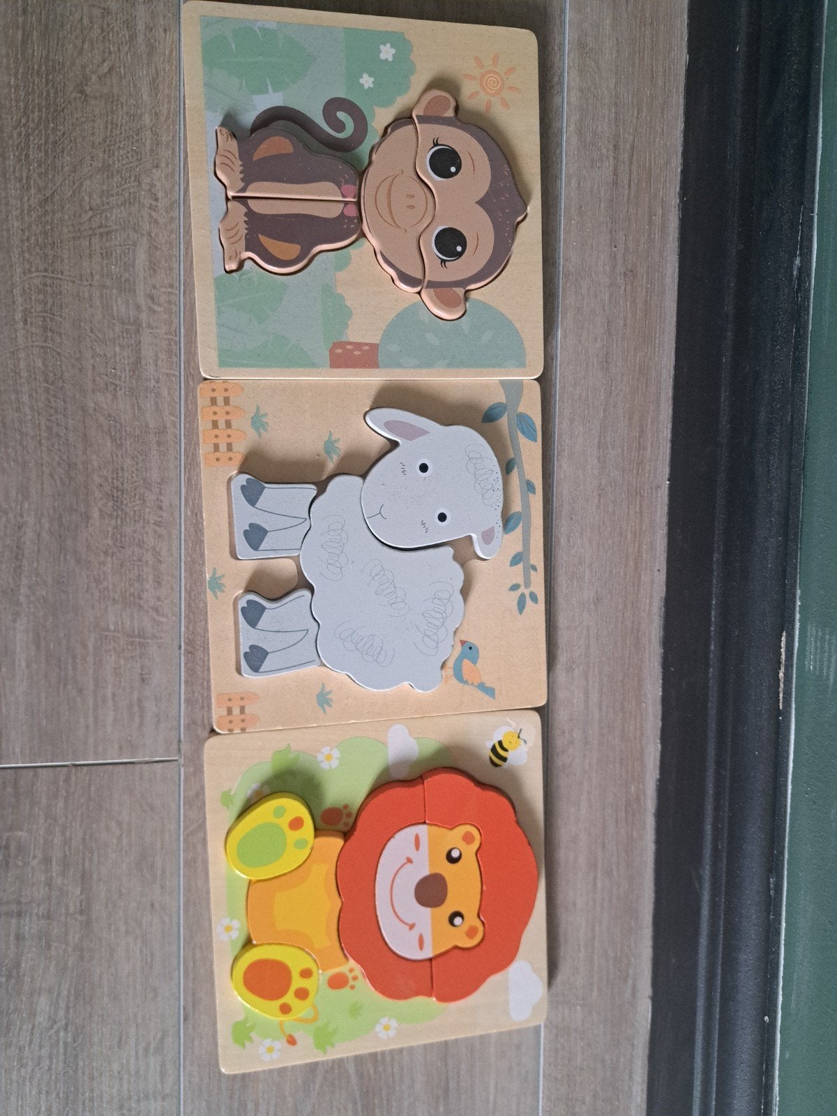 Houten kinderpuzzels: brandweer, dieren, cijfers, voe, Kinderen en Baby's, Ophalen, 2 tot 4 jaar, Gebruikt, Van hout