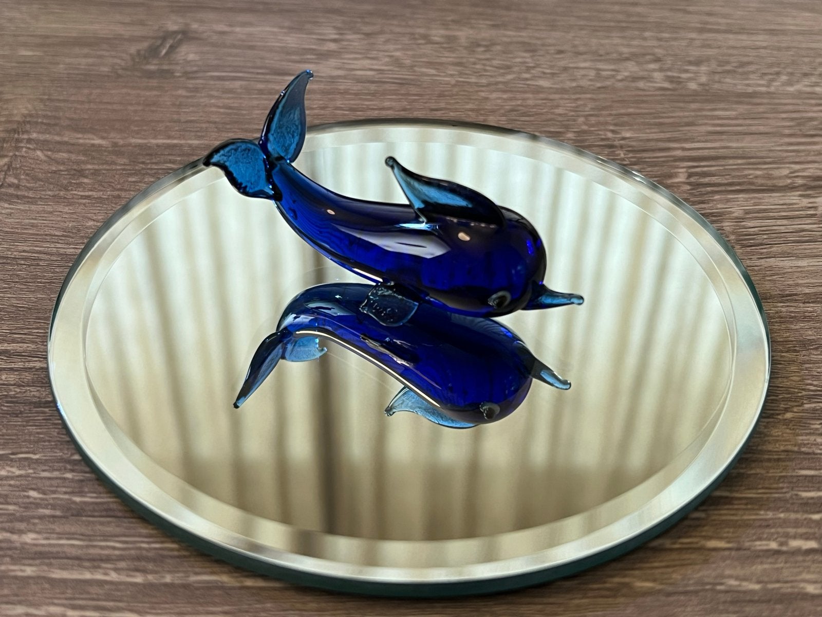 Italiaanse Glazen Dolfijn (Murano Stijl) Kobaltblauw, Ophalen of Verzenden