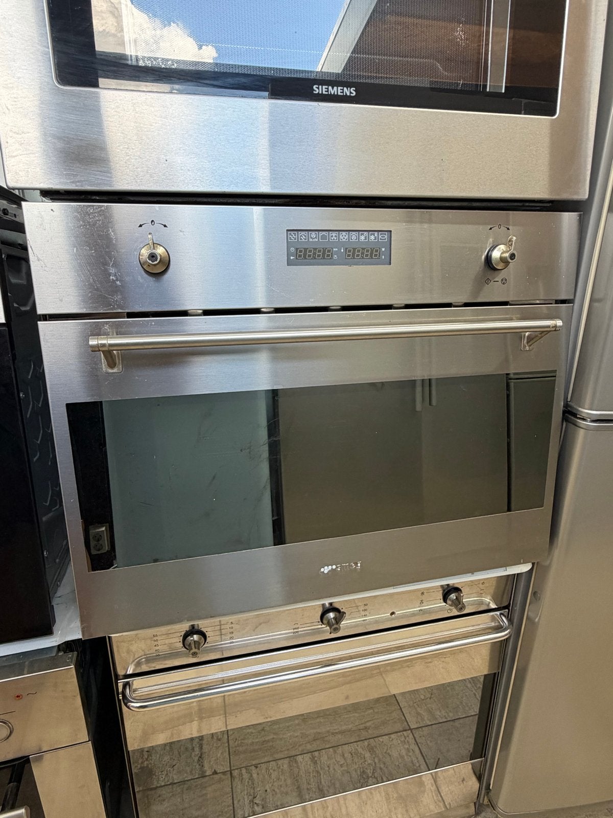 Smeg Combi-oven met magnetronfunctie - Inbouw 45x60, Ophalen of Verzenden, Gebruikt
