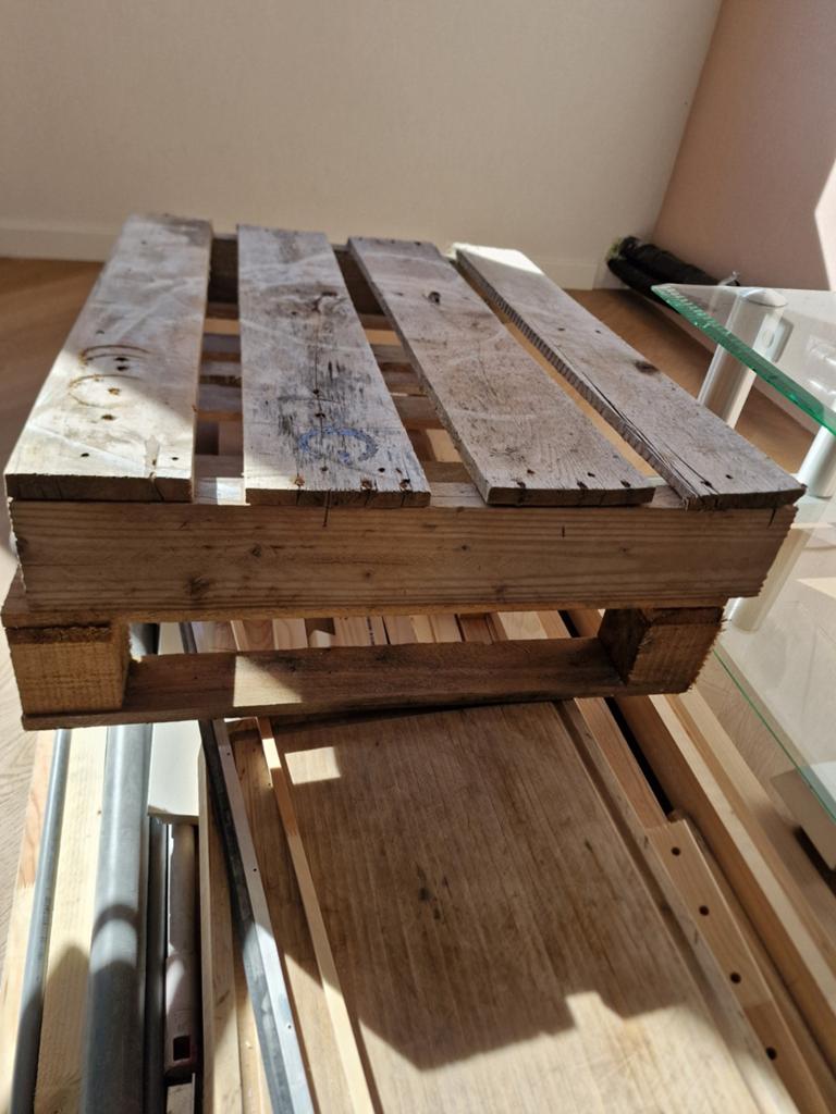 Twee gebruikte pallets 80x60 cm, Ophalen, Gebruikt, Pallet, Minder dan 200 cm