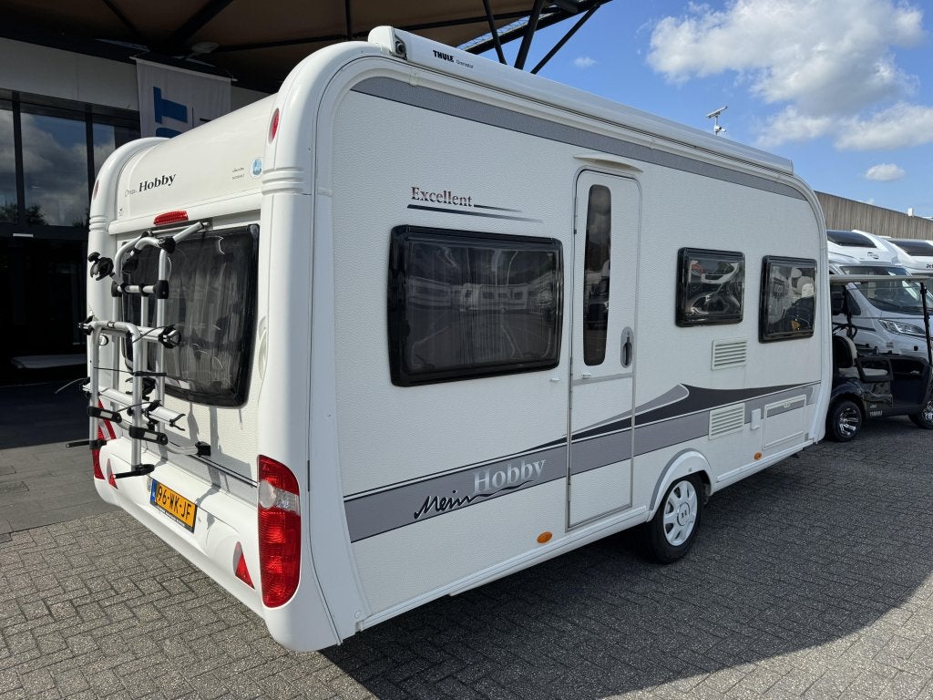 Hobby Excellent 455 UF 2013 THULE + MOVER + WALKER VOORTENT, Caravans en Kamperen, Rondzit, Hobby, Bedrijf, 4 tot 5 meter