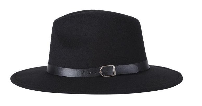 Zwarte fedora hoed (heren dames jazz casual mode), Verzenden, Nieuw, Hoed