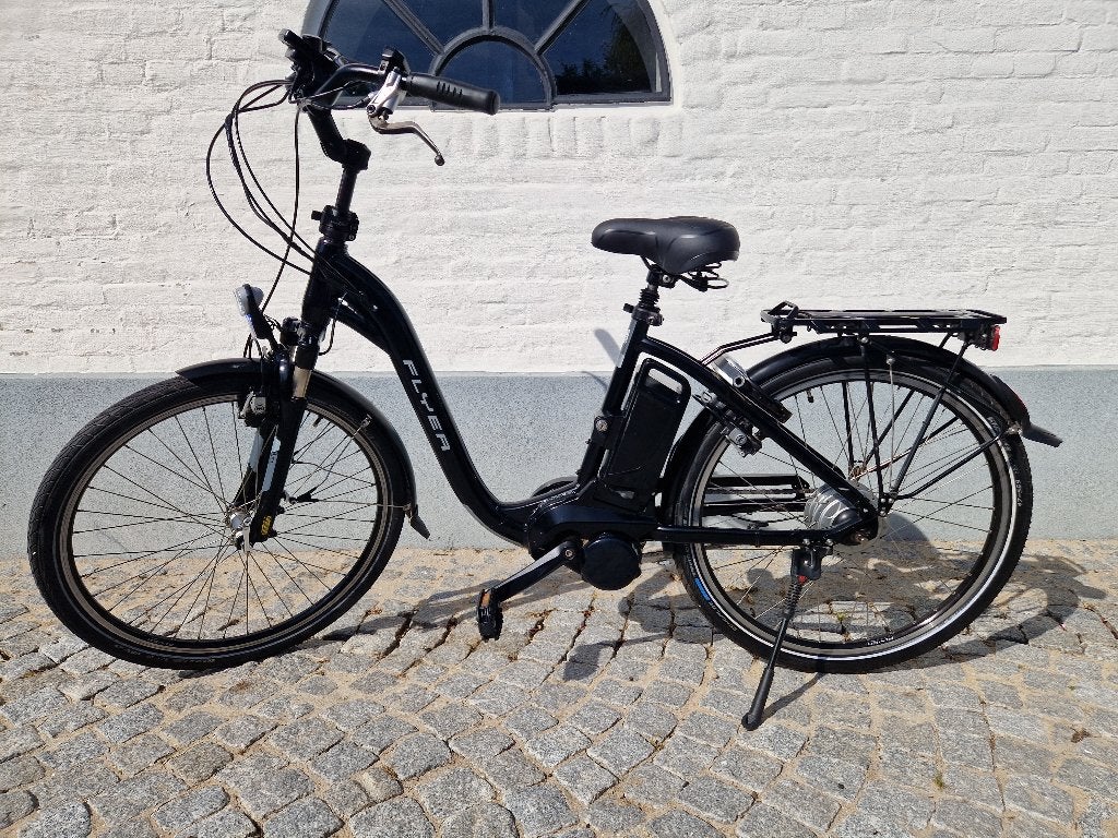 Elektrische dames fiets / Flyer / lage instap, Zo goed als nieuw, 47 tot 51 cm, 50 km per accu of meer, Ophalen