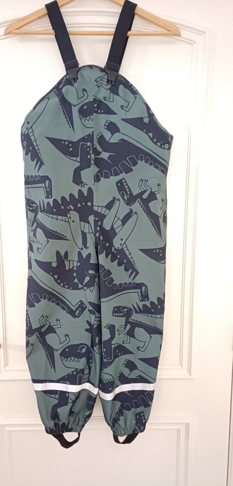 H&M regenbroek met dinoprint - Maat 122/128, Kinderen en Baby's, Broek, Jongen of Meisje, H&M, Ophalen of Verzenden