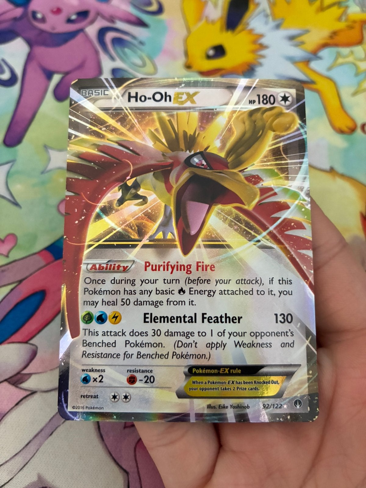Ho-Oh EX XY Breakpoint 92/122 NM, Ophalen of Verzenden, Nieuw, Losse kaart