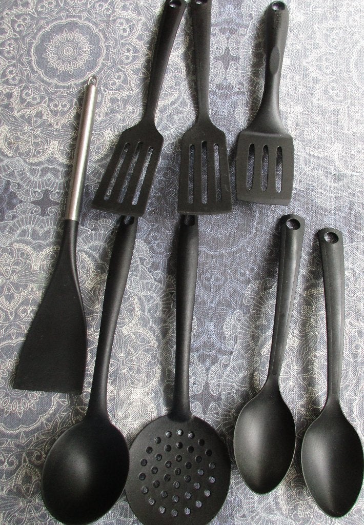 kunststof keukengerei zwart - oa Tefal en Ikea, Ophalen of Verzenden, Zo goed als nieuw