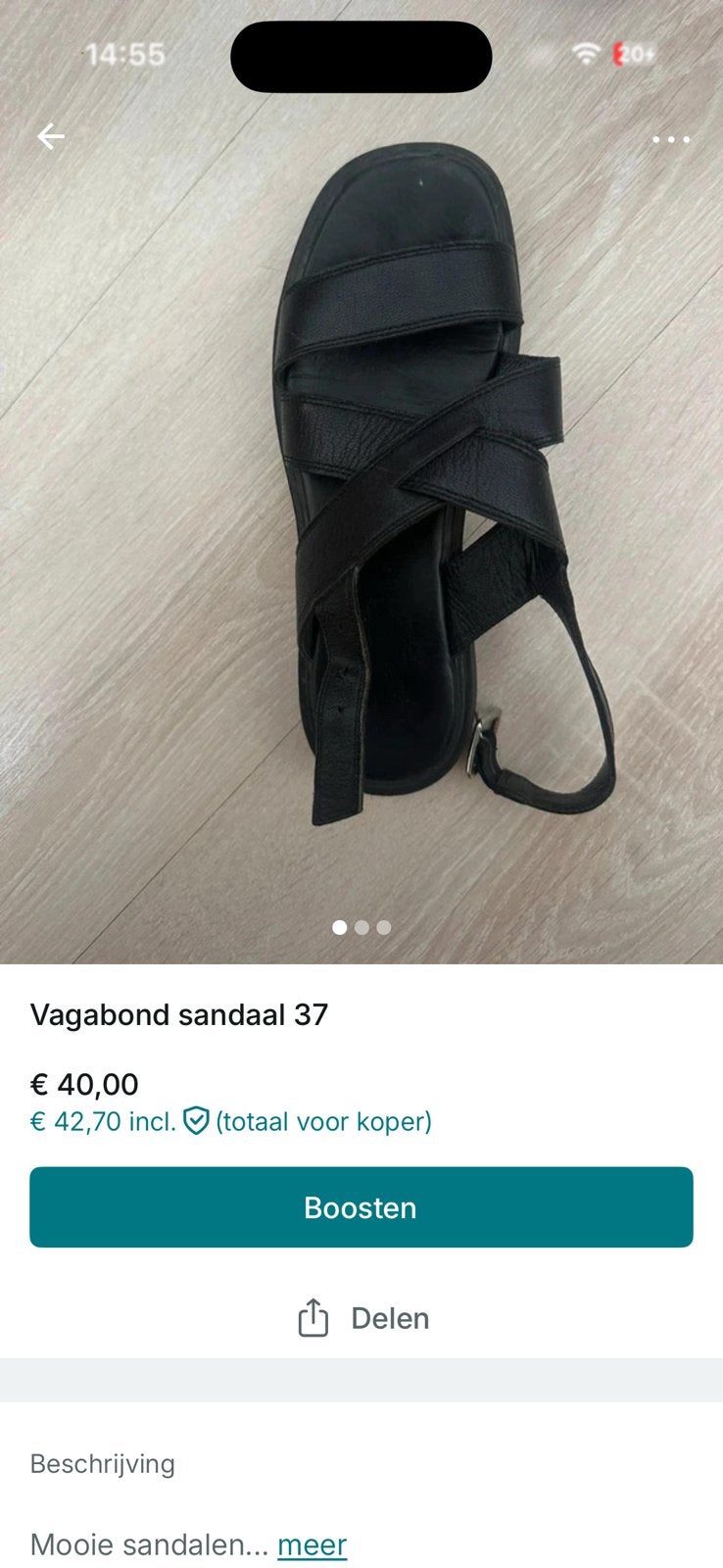 Vagabond sandalen, Ophalen of Verzenden, Zo goed als nieuw
