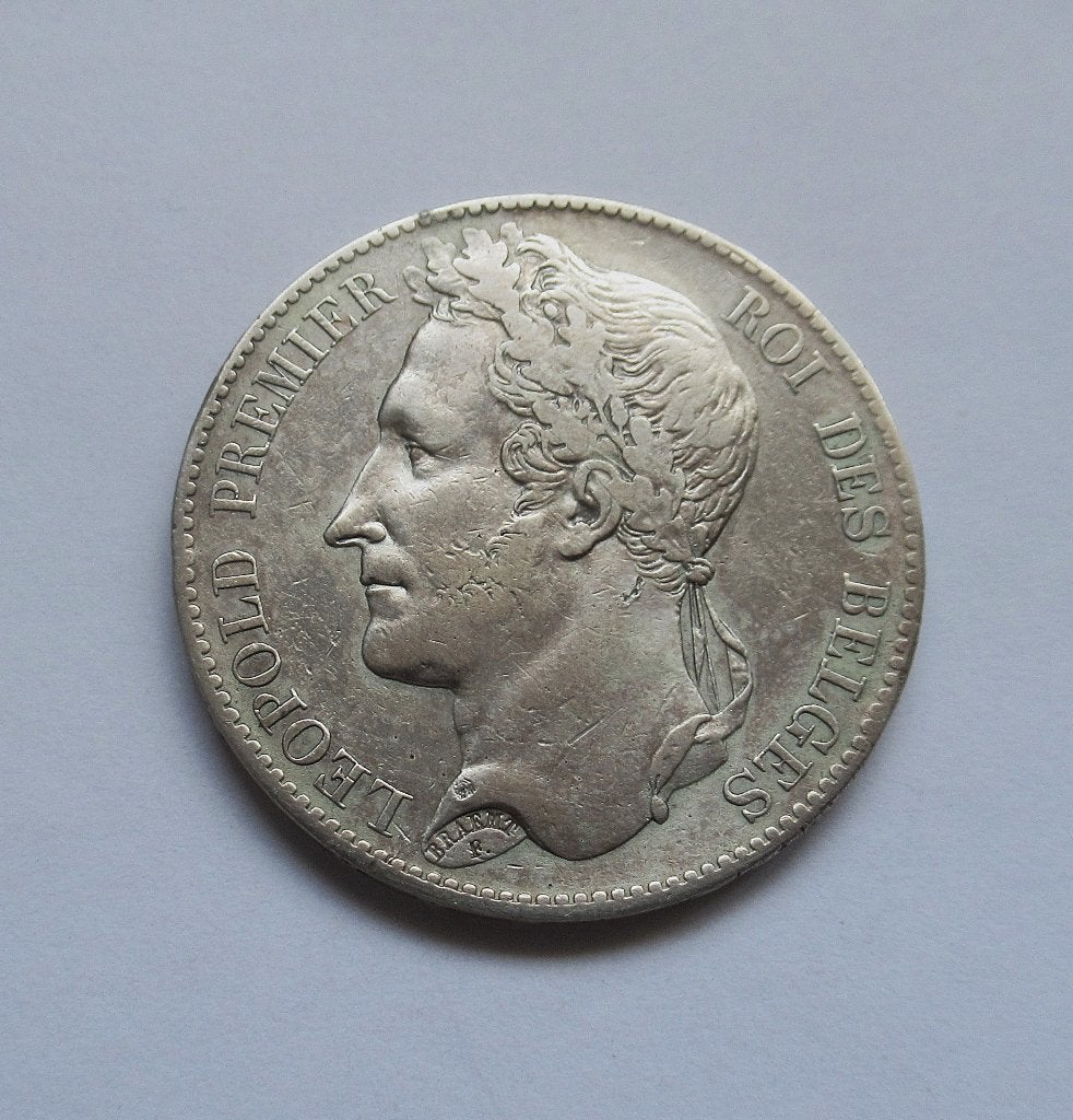 belgie 5 francs 1849, Verzenden, België, Zilver