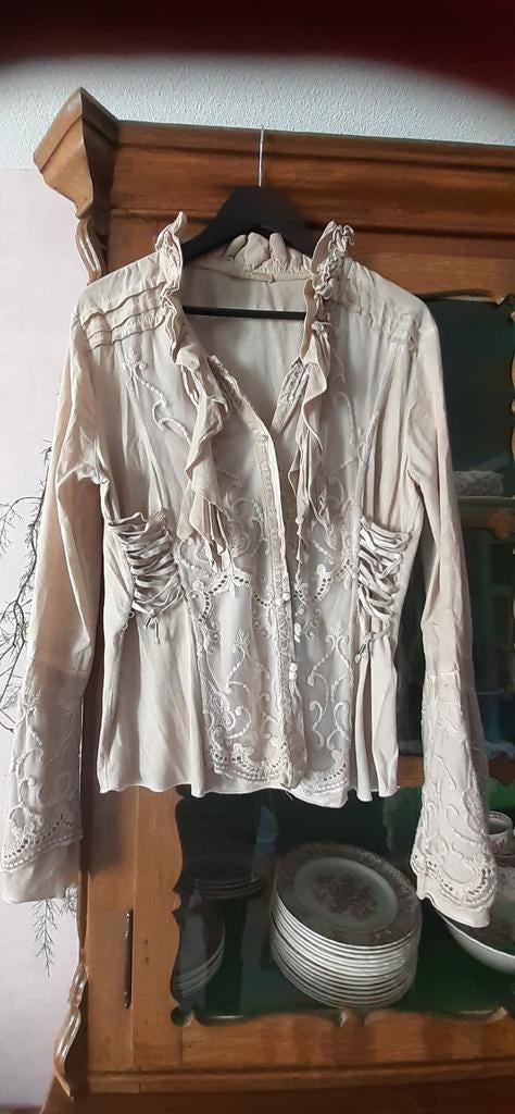 Prachtige barok blouse mt 42, een plaatje, Ophalen of Verzenden, Zo goed als nieuw, Maat 42/44 (L)