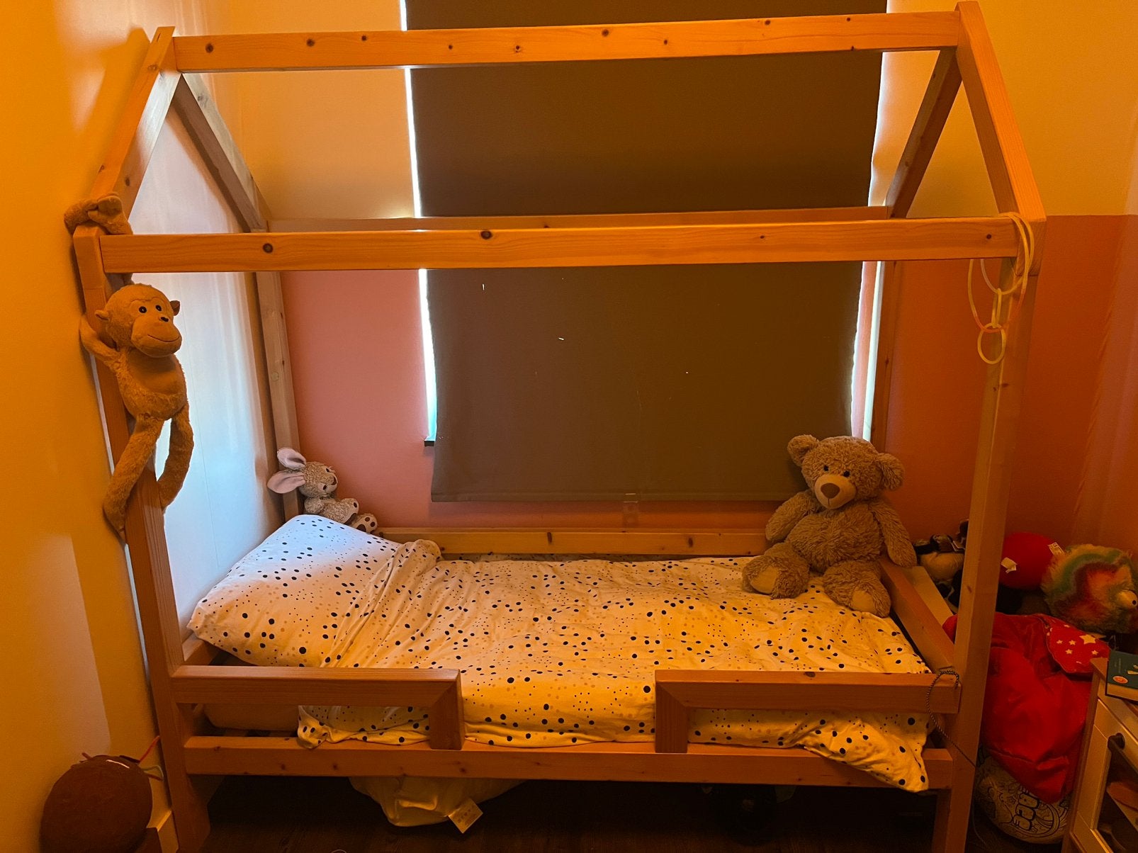 Peuterbed bedhuisje, Ophalen, Gebruikt, 70 tot 85 cm, 140 tot 160 cm