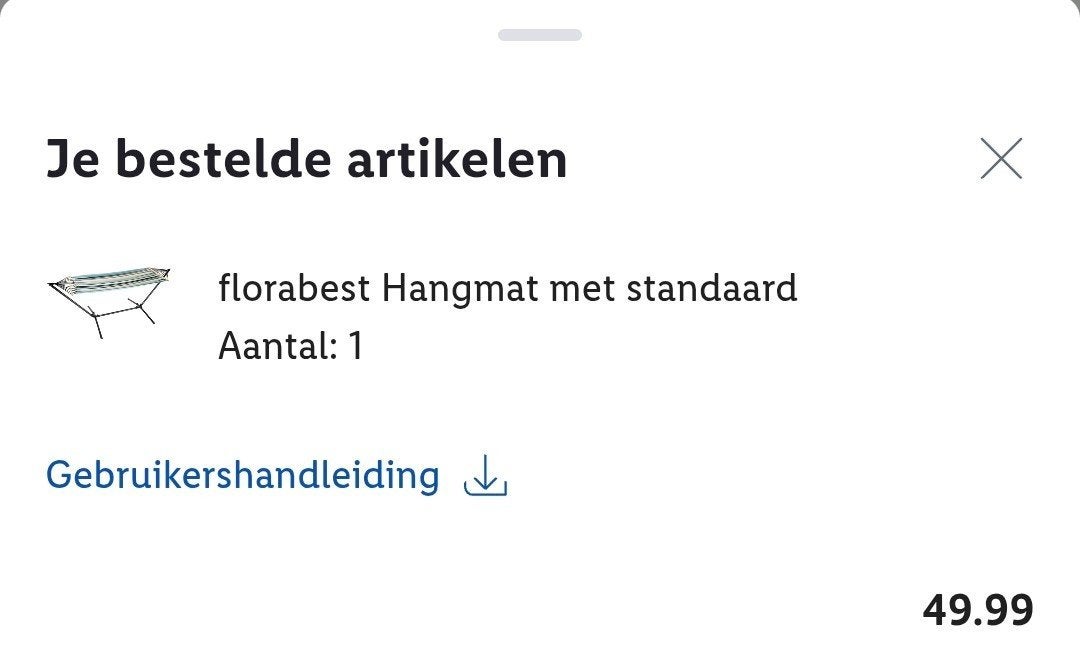 Florabest Hangmat met standaard NIEUW, Nieuw, Ophalen of Verzenden, Met standaard, Eenpersoons