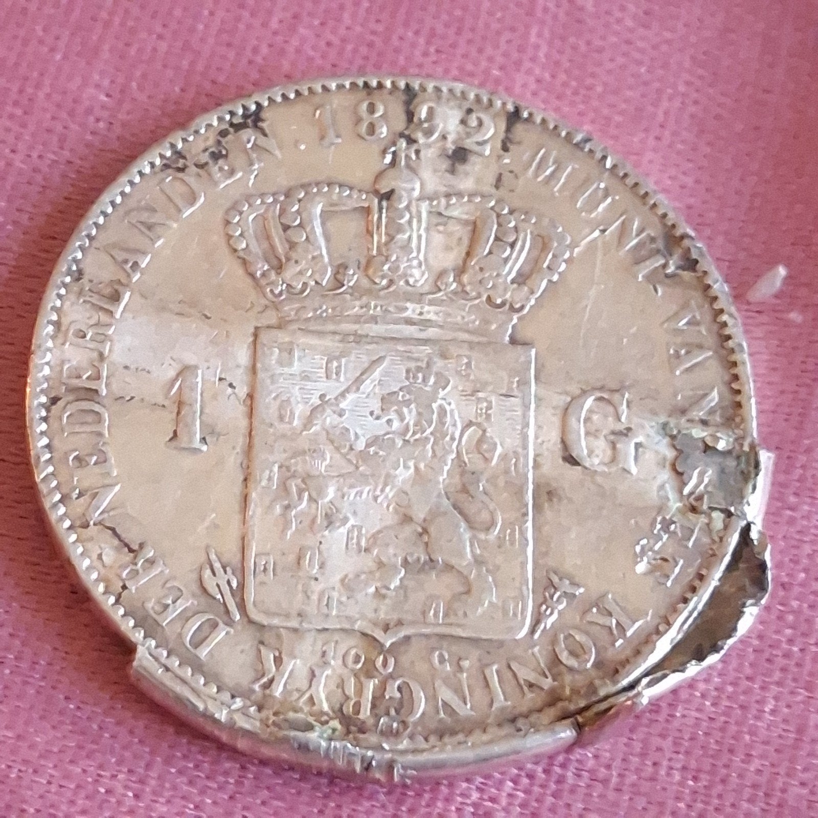 Zilveren Gulden 1982 Wilhelmina uit Sieraad, Postzegels en Munten, Munten | Nederland, Verzenden, Koningin Wilhelmina, 1 gulden