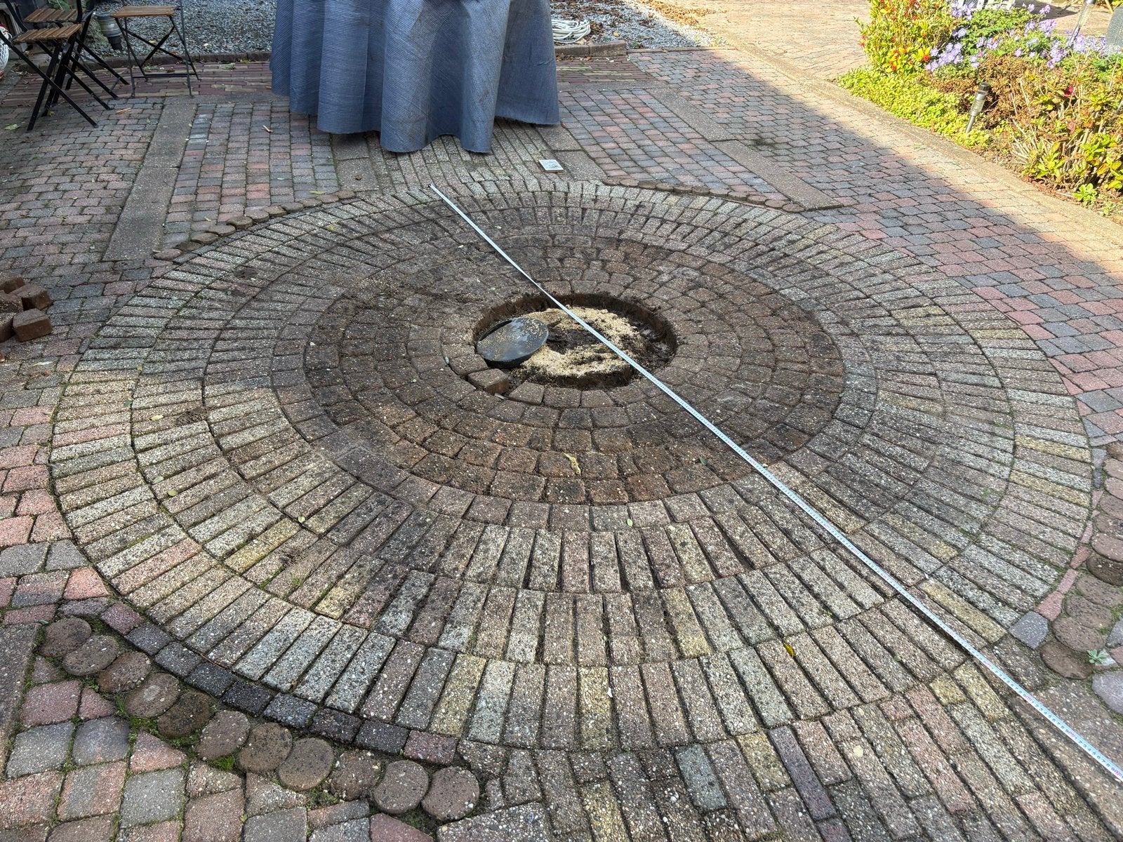 Ronde bestrating, diameter 3,40m - Gratis af te halen, Ophalen, Overige materialen, Gebruikt, Klinkers