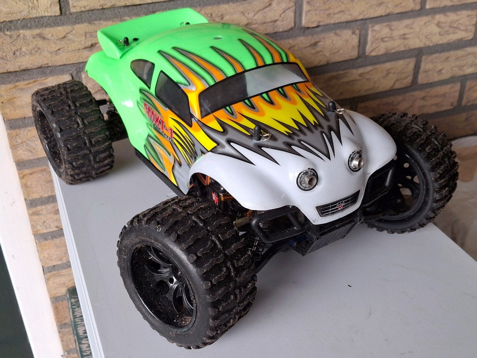 Himoto EMXT-1 1:10 RC Truck - Uitstekende Staat, Elektro, Auto offroad, Ophalen of Verzenden, Zo goed als nieuw