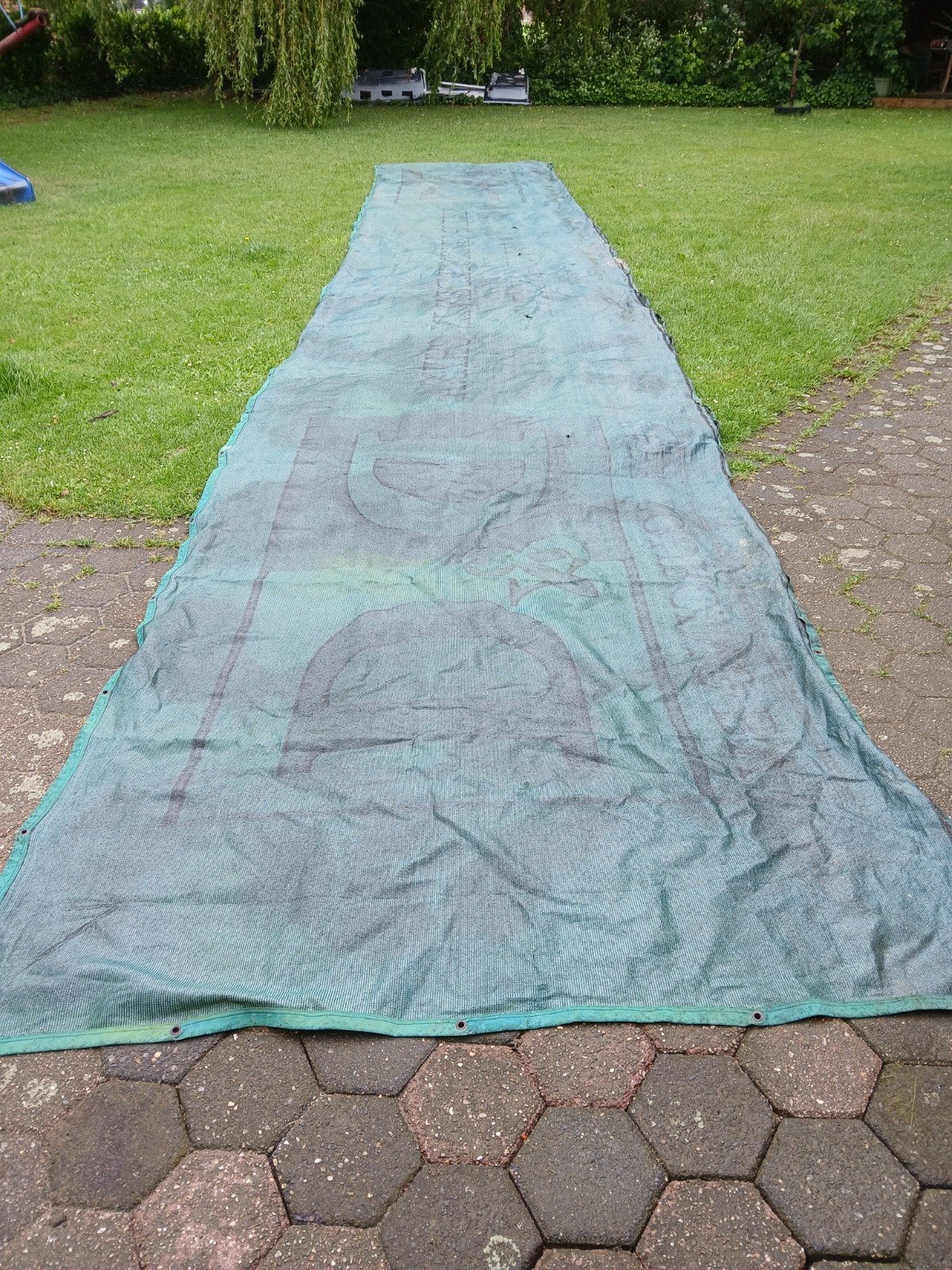 Enkele kunststof doeken. Winddoeken.