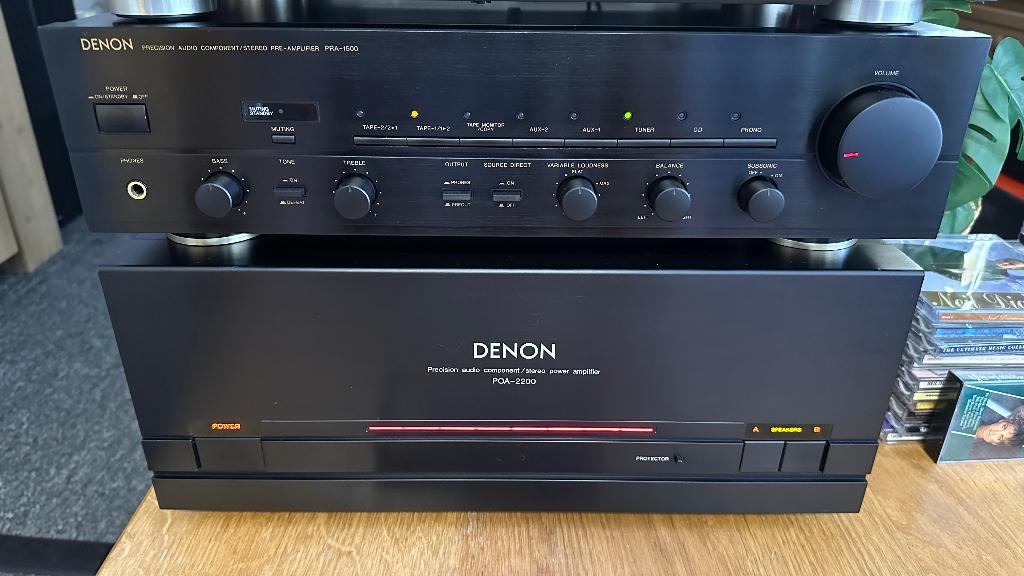 Voor- Eind combinatie van Denon, Gebruikt, Denon, Ophalen of Verzenden, 120 watt of meer