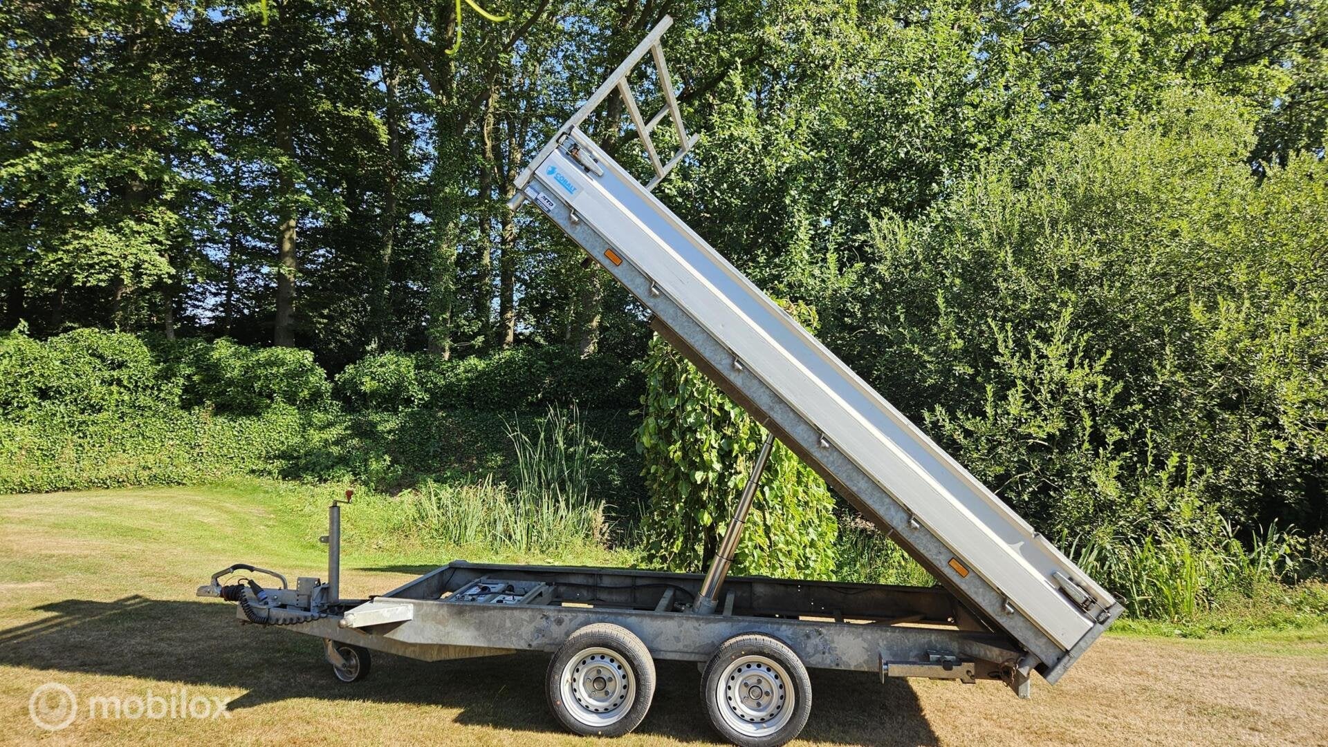 Hapert Cobalt elektrische kipper met oprijplaten en steunp., Auto diversen, Aanhangers en Bagagewagens, Gebruikt