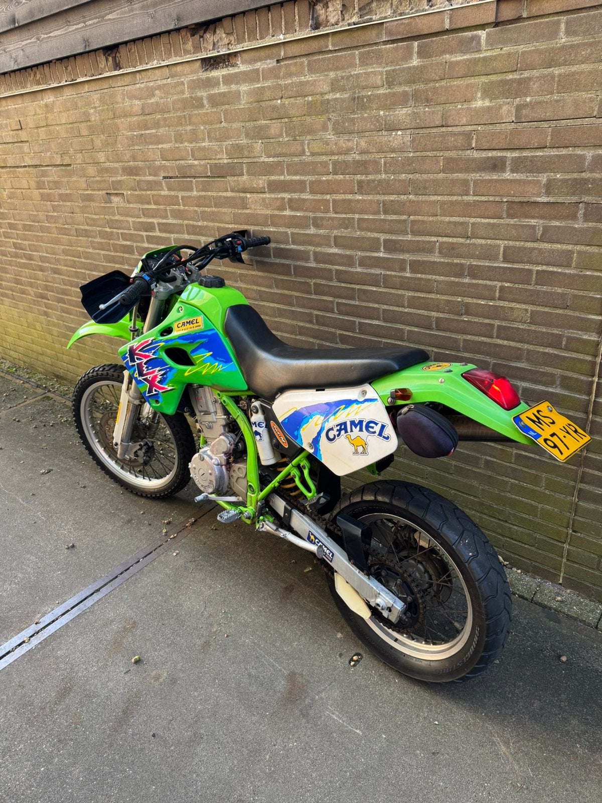Kawasaki KLX650 (1992) A2 enduro/supermotard, Sportuitlaat, Occasion, Bedrijf, Enduro