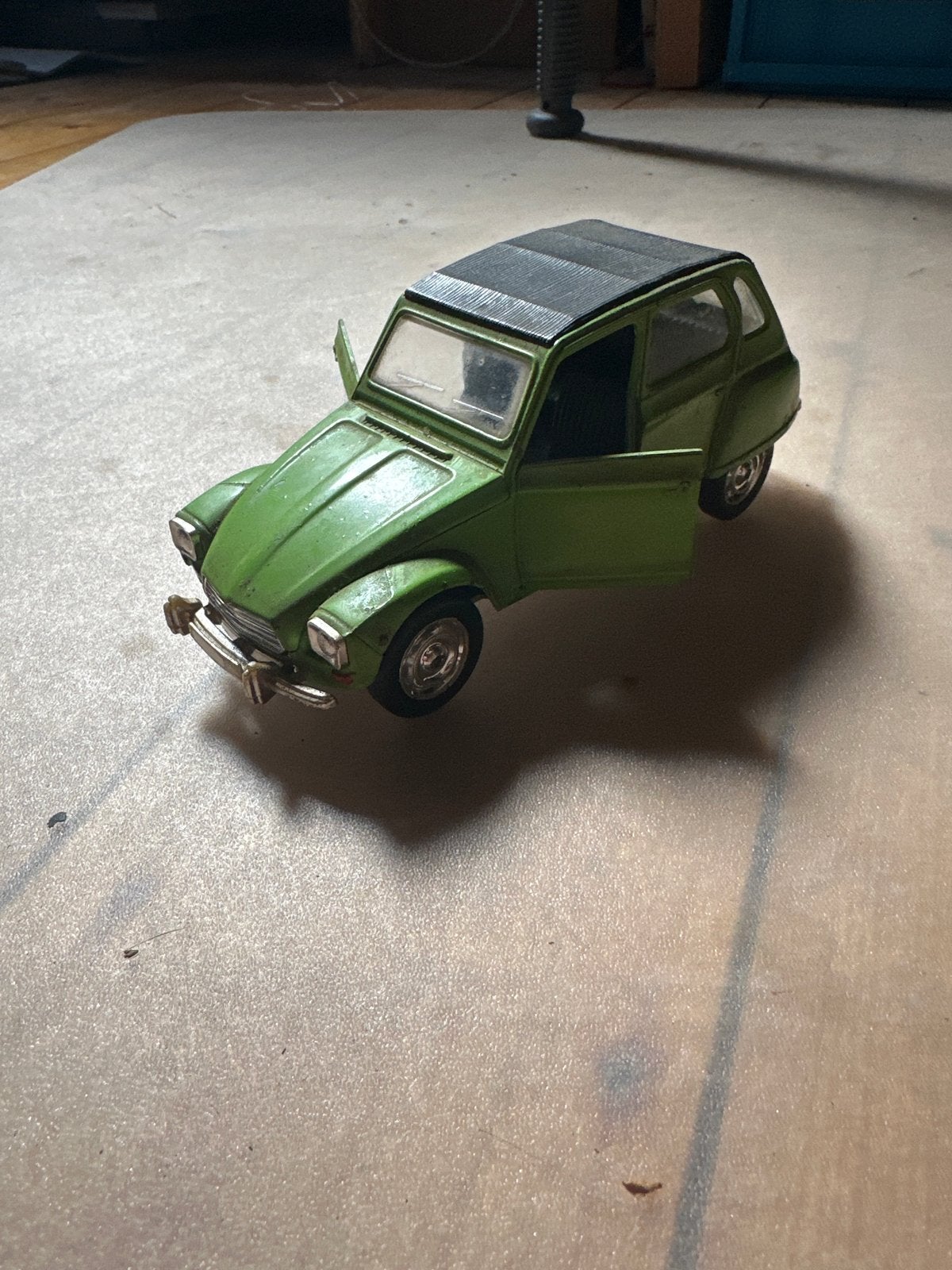 Vintage Bburago Citroën Dyane 6 schaalmodel 1:25 groen, Ophalen of Verzenden, Gebruikt