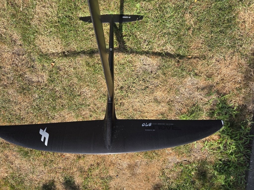 F-one eagle 890 en stab 160, Ophalen of Verzenden, Gebruikt, Wingsurf-hydrofoil