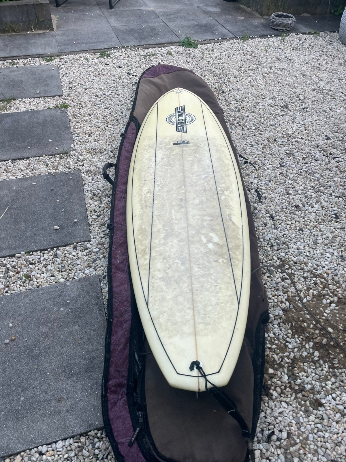 Walden surfboard Magic wide 7.6, Watersport en Boten, Ophalen, Gebruikt, Funboard, Met vinnen