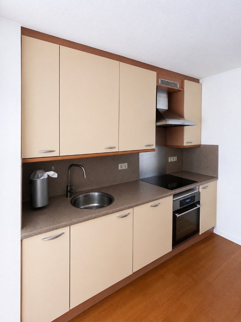 Bruynzeel trend keuken, maisgeel 2x 2.52 meter, Ophalen, Gebruikt, Dubbelwandige keuken, Kunststof