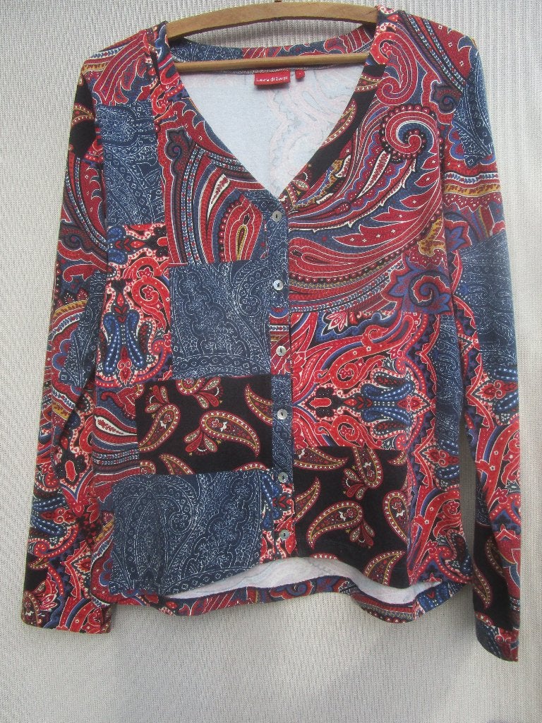Vest LAURA DI SARPI mt 42  allerlei kleuren!, Kleding | Dames, LAURA DI SARPI, Maat 42/44 (L), Gedragen, Meerkleurig