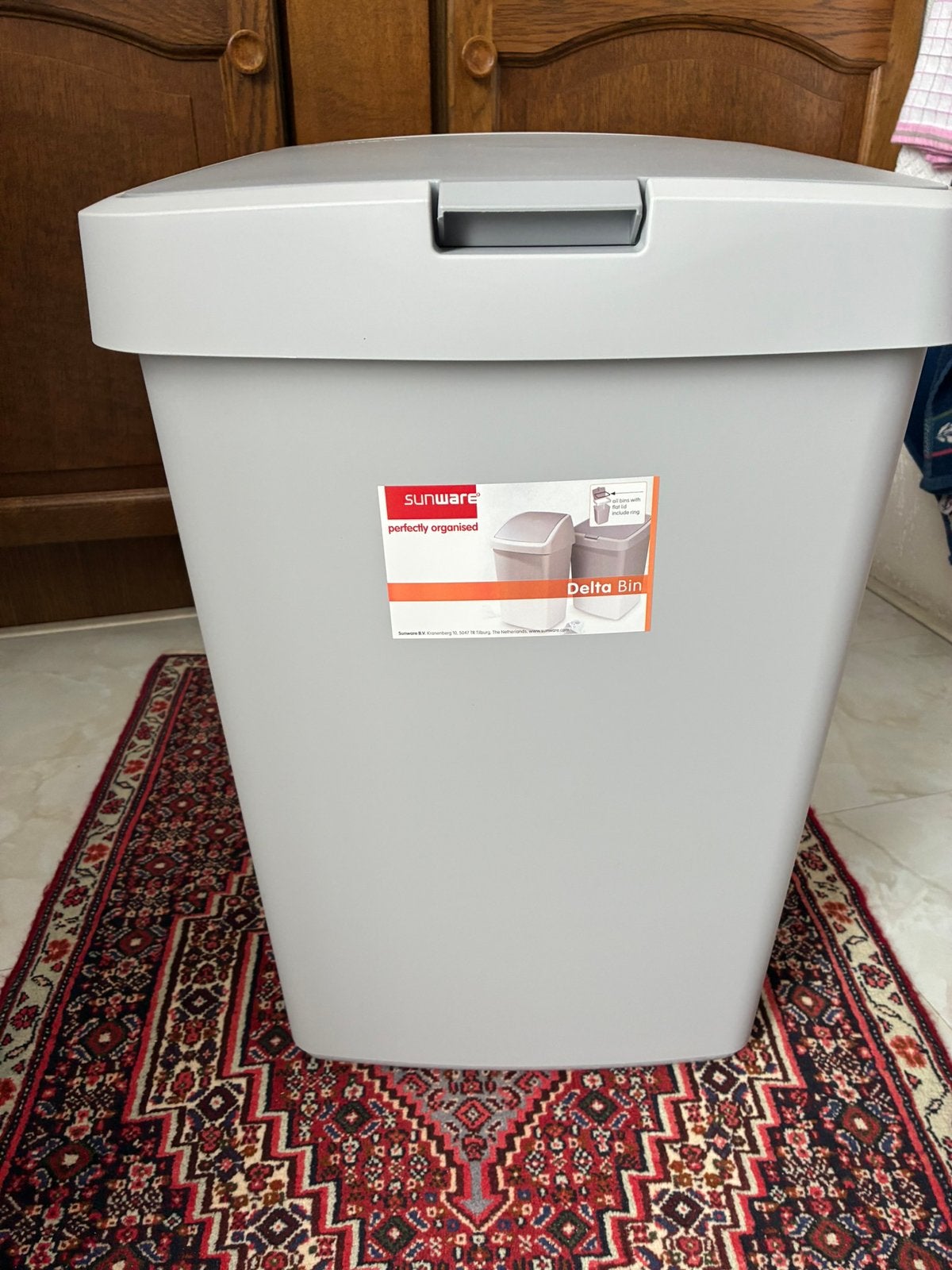 Sunware Delta Afvalbak, Huis en Inrichting, Woonaccessoires | Prullenbakken, 40 liter of meer, Ophalen of Verzenden, Nieuw