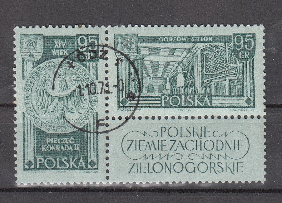 Polen 1962 Mi nr  1301 + 1302, Postzegels en Munten, Ophalen of Verzenden, Polen, Gestempeld