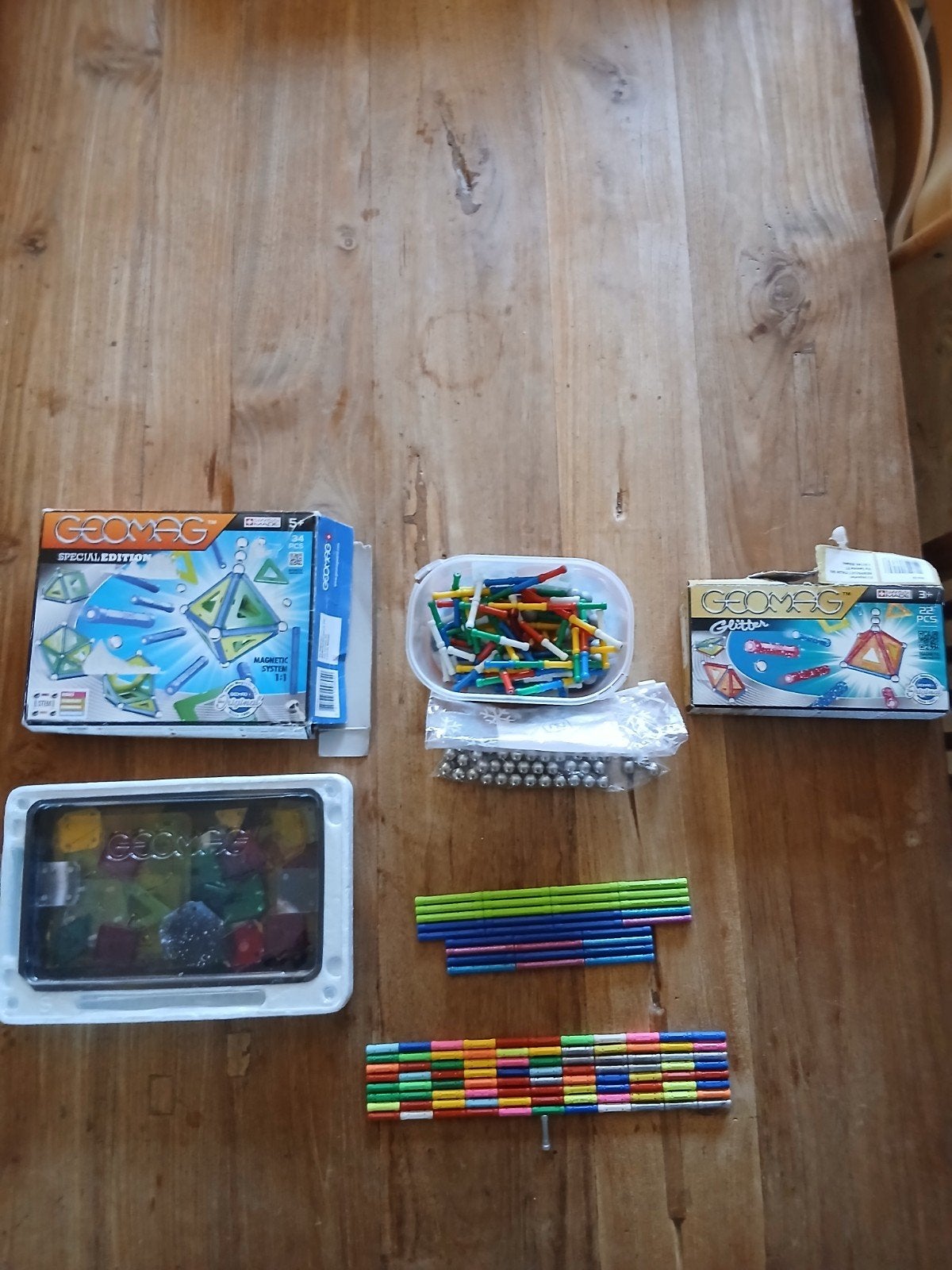 Grote Geomag collectie - Magnetisch bouwspeelgoed, Ophalen, Gebruikt, Overige merken