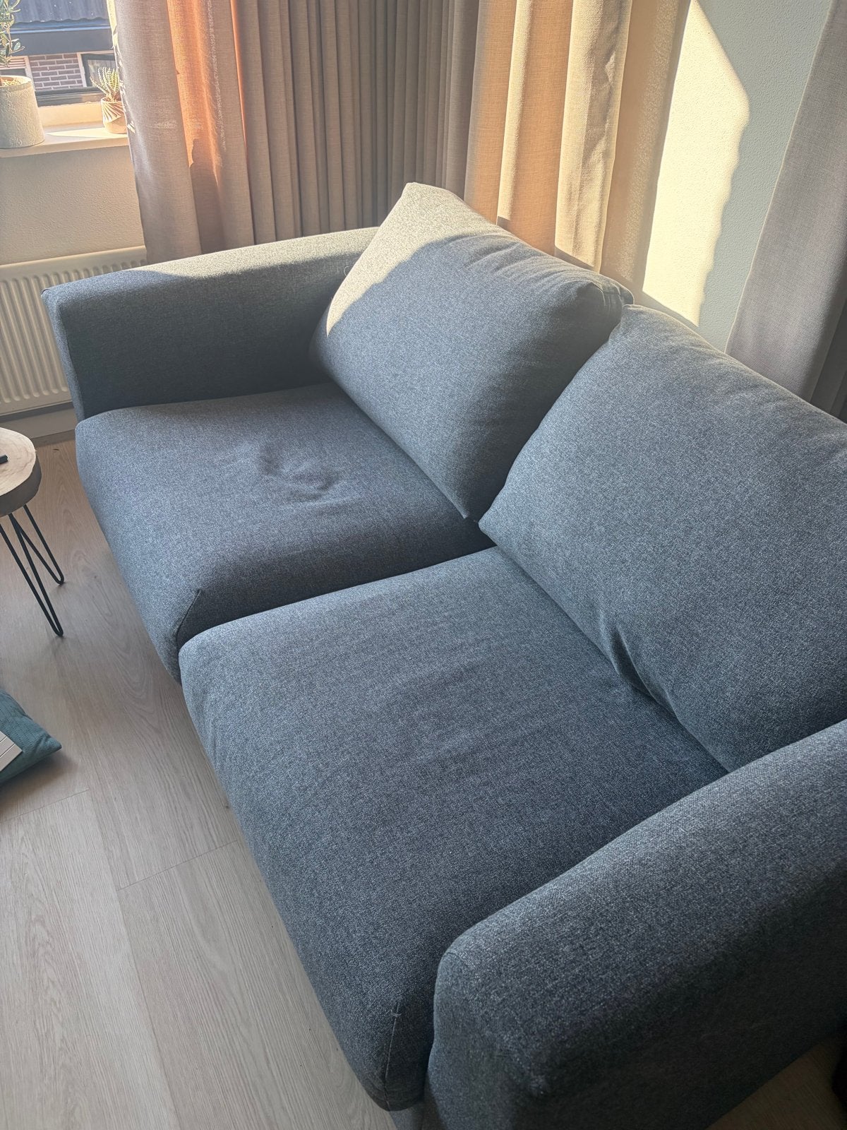 IKEA Lejde 2-zitsbank grijs/zwart - Zo goed als nieuw, Ophalen, 150 tot 200 cm, Tweepersoons, 75 tot 100 cm