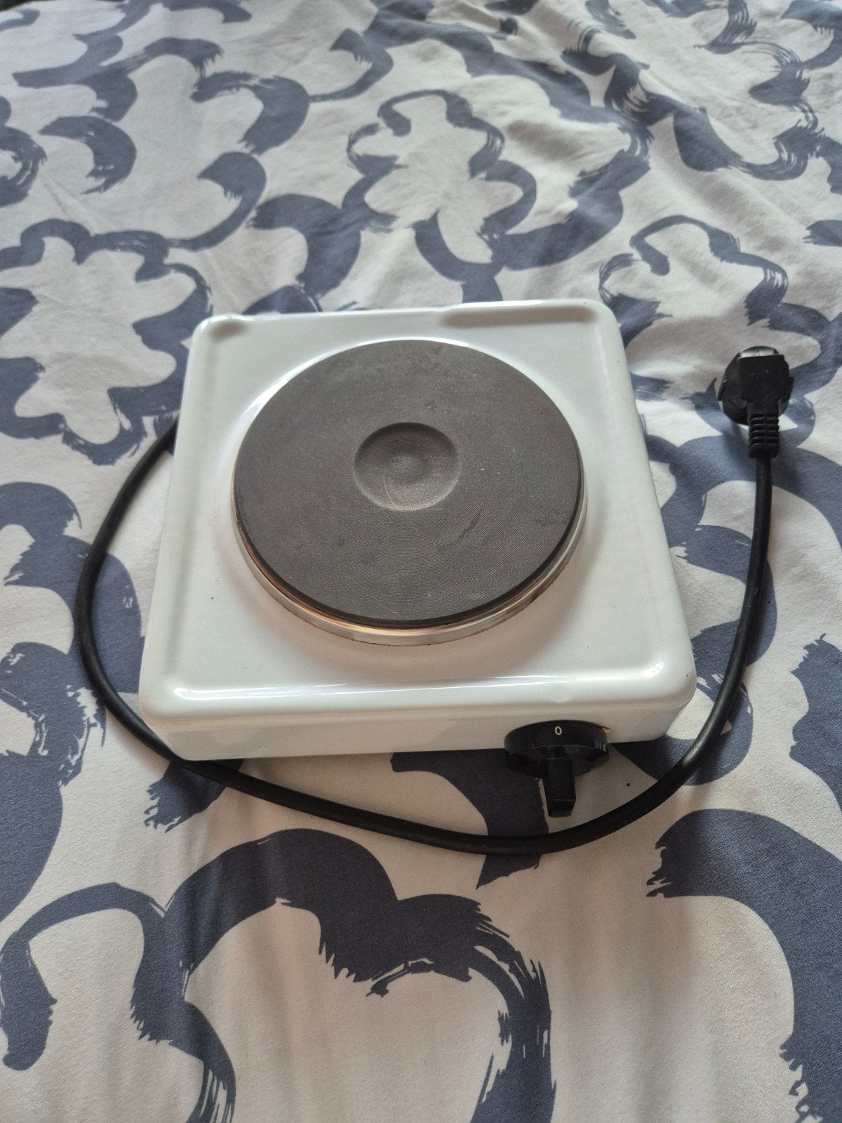 Elektrische Kookplaat 1000W - Compact en Draagbaar, Witgoed en Apparatuur, Kookplaten, Gebruikt, 3 kookzones of minder, Ophalen of Verzenden