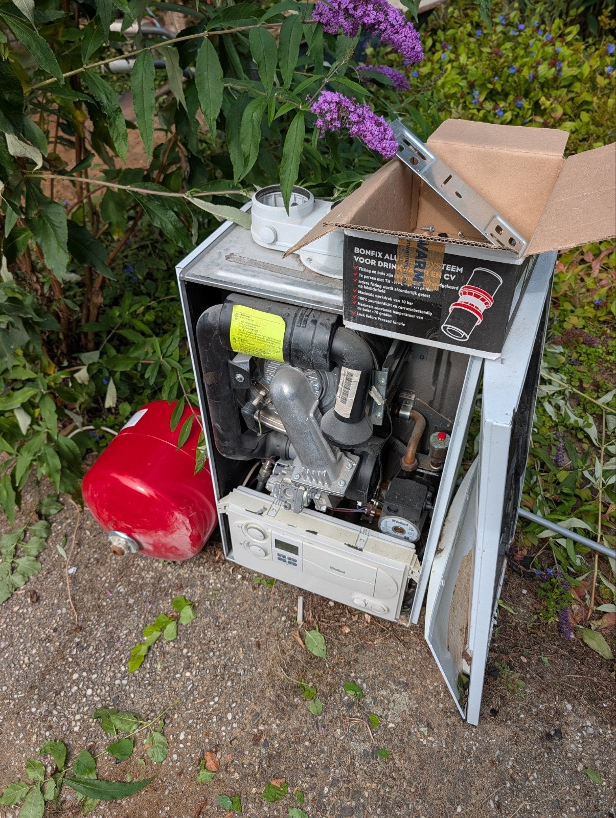 oude ijzer / koper / Gebruikte Vaillant geiser/boiler onderd, Ophalen, Gebruikt, Aardgas, Onderdeel