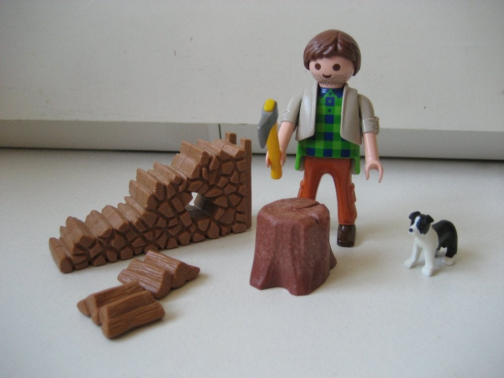 playmobil houthakker, Ophalen of Verzenden, Zo goed als nieuw