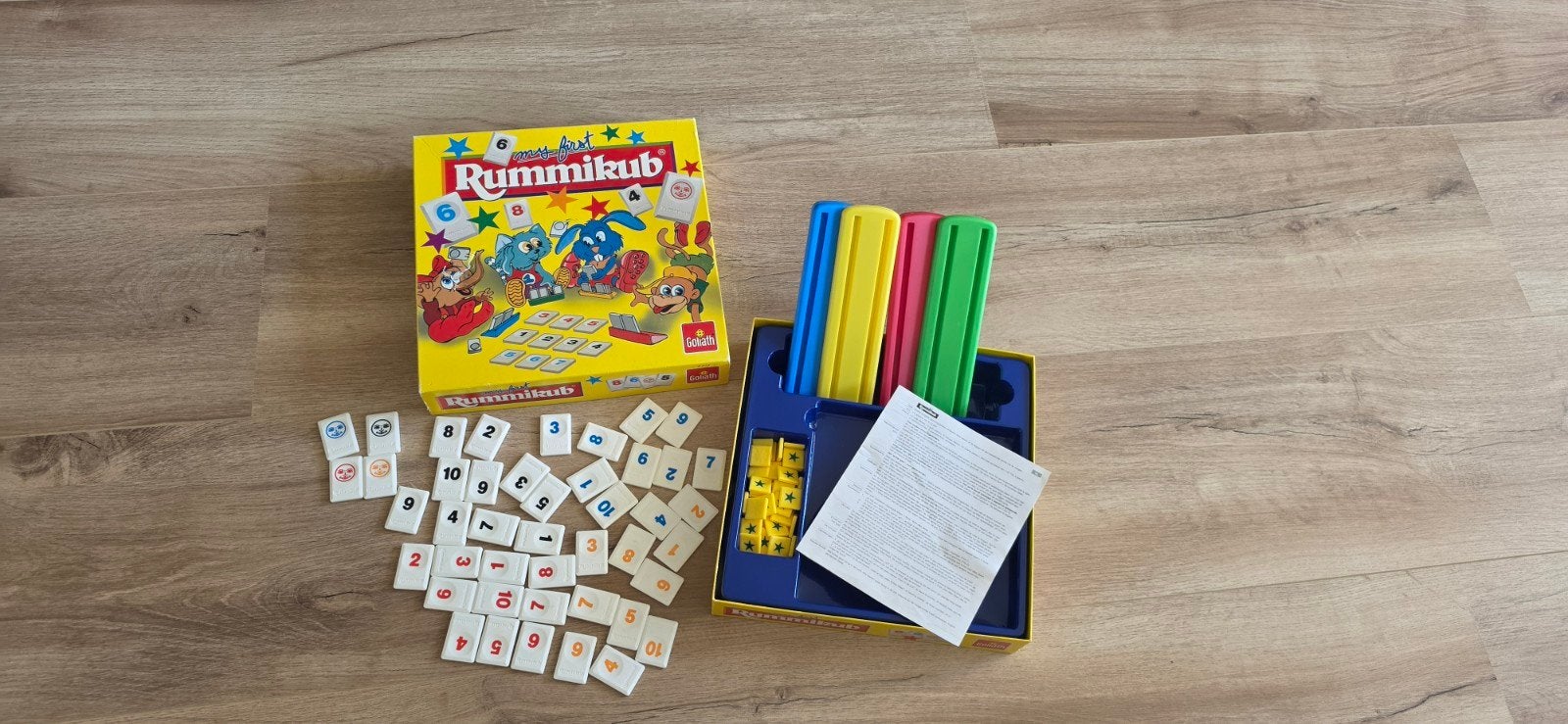 My First Rummikub - Educatief cijferspel voor kinderen, Drie of vier spelers, Ophalen of Verzenden, Gebruikt, Goliath