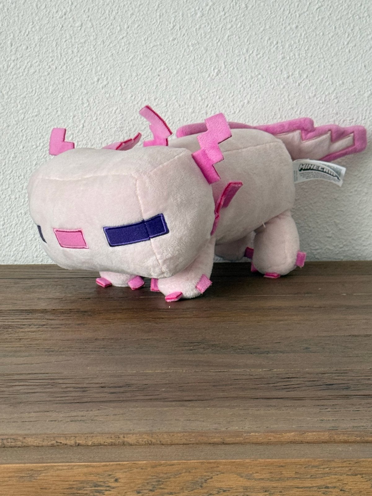 Minecraft Axolotl Knuffel - Roze, Zo goed als nieuw, Overige merken, Overige karakters, Overige typen, Ophalen of Verzenden