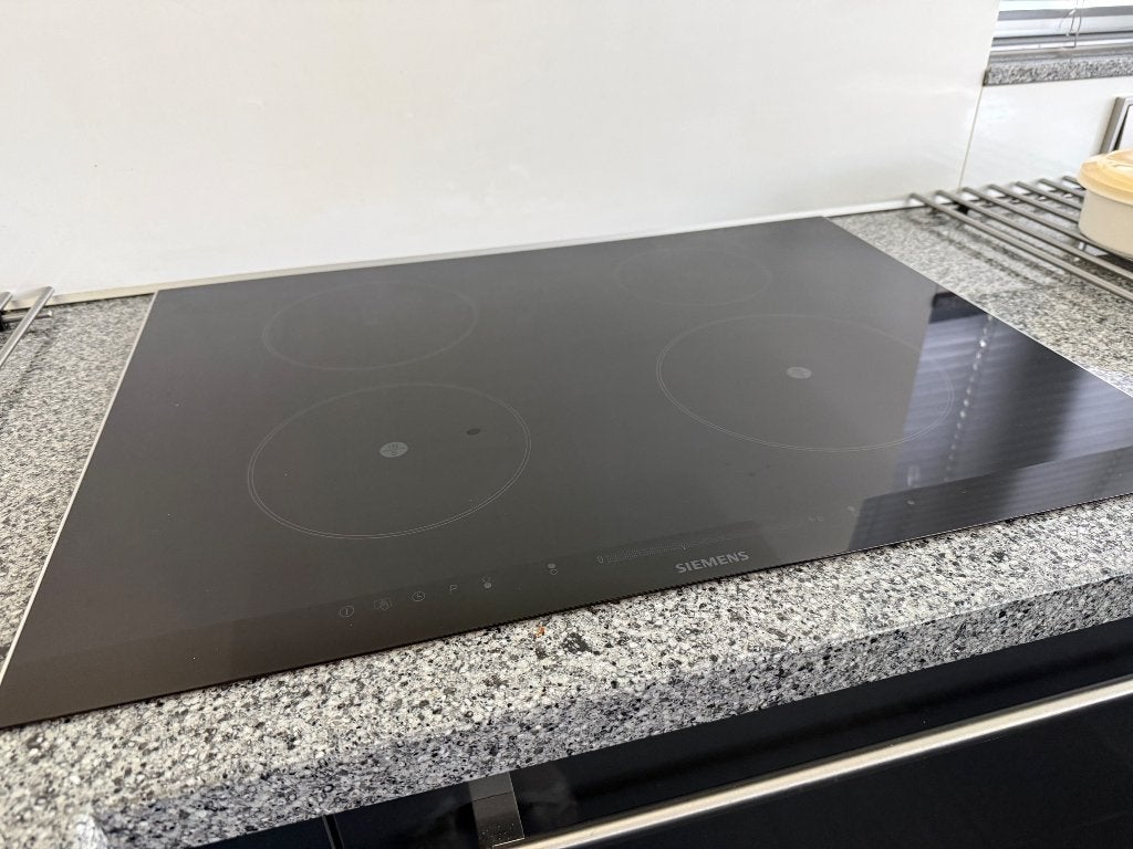 Inbouw inductie kookplaat, Witgoed en Apparatuur, Kookplaten, Ophalen, Gebruikt, 4 kookzones, Inbouw