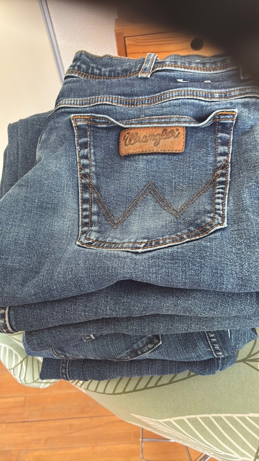 Wrangler spijkerbroek, Ophalen of Verzenden, Gedragen, Blauw, W36 - W38 (confectie 52/54)