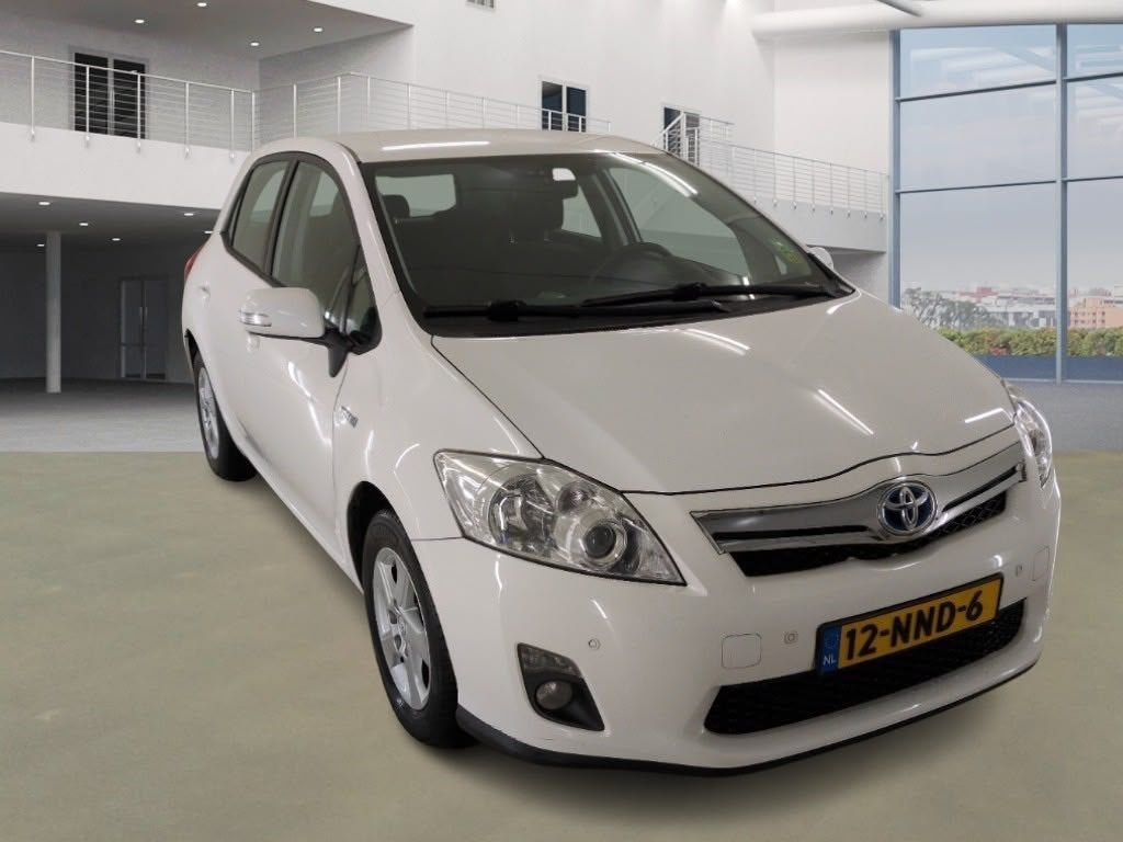Toyota Auris 1.8 Full Hybrid 5DR CVT 2010 Wit, Auto's, Toyota, Euro 5, Stof, Zwart, 4 cilinders