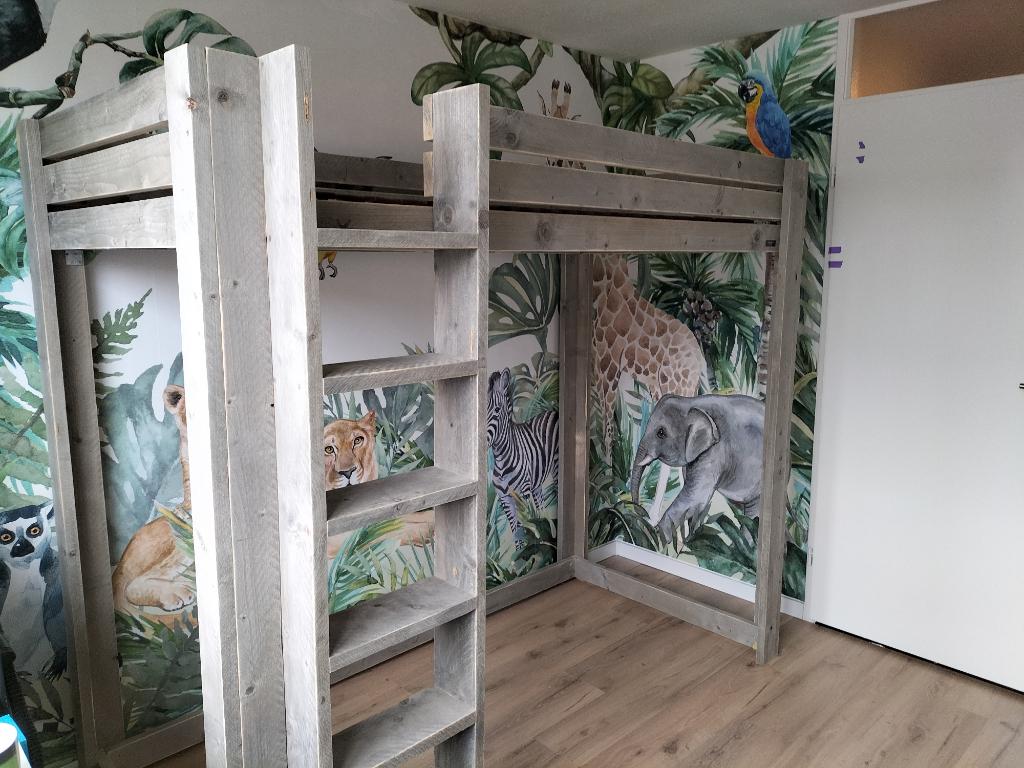 Stapelbedden en hoogslapers van steigerhout, Ophalen of Verzenden, Nieuw, Stapelbed