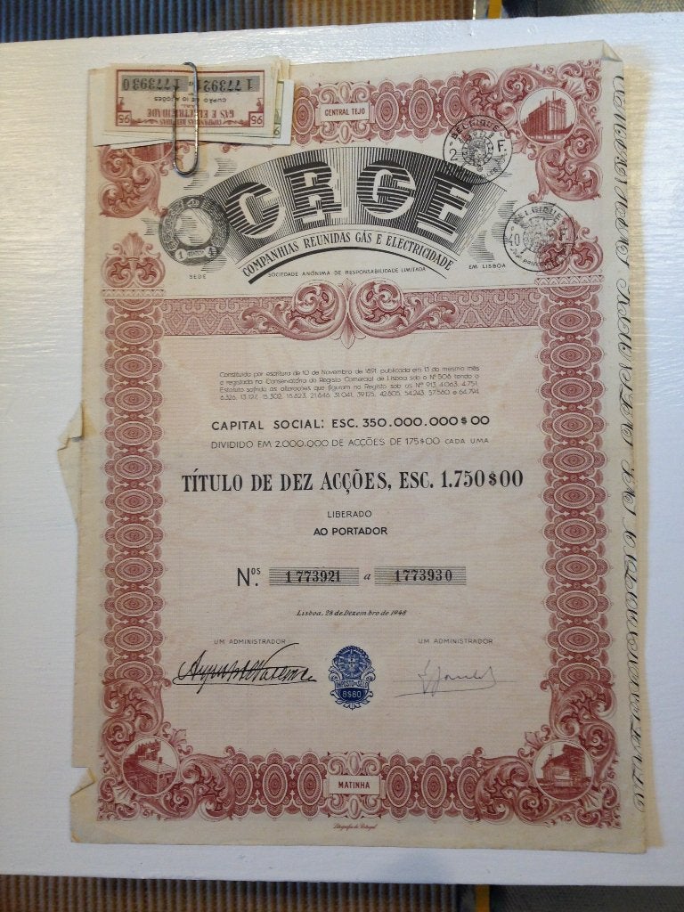 Vintage Aandelen, Verzamelen, Ophalen of Verzenden, Zo goed als nieuw