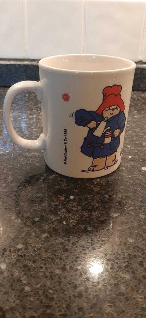 Paddingtonmok Douwe Egberts 1996 - Vintage verzamelmok, Gebruikt, Keramiek, Ophalen of Verzenden, Overige stijlen